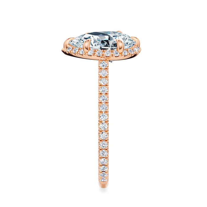 Essex Pavé Halo Engagement Ring Setting