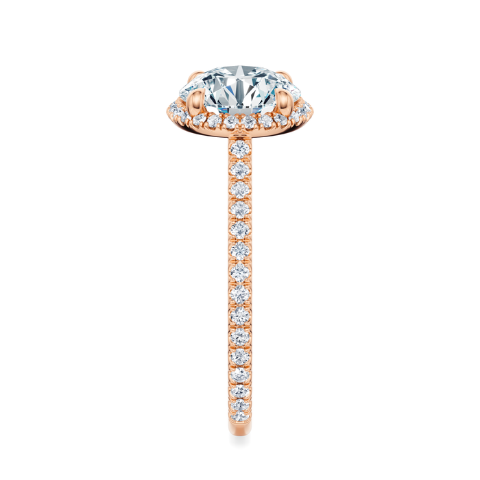 Essex Pavé Halo Engagement Ring Setting