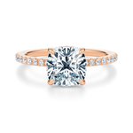 Baxter Pavé Hidden Halo Engagement Ring Setting