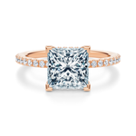Baxter Pavé Hidden Halo Engagement Ring Setting