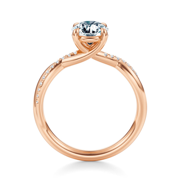Spring Pavé Engagement Ring Setting