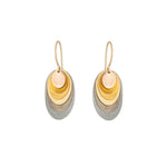 Rainbow Plume Drop Earrings