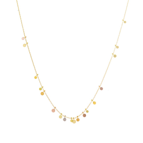 Tiny Random Rainbow Dots Necklace