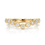 Gabby Diamond Curved Wedding Band