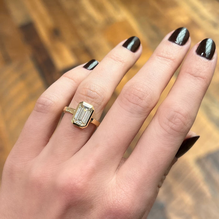 Rae 2.00ct Emerald Cut Diamond Engagement Ring