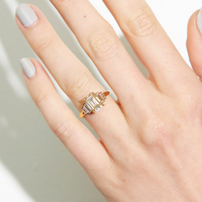 Caroline 2.01ct Emerald Cut Diamond Engagement Ring