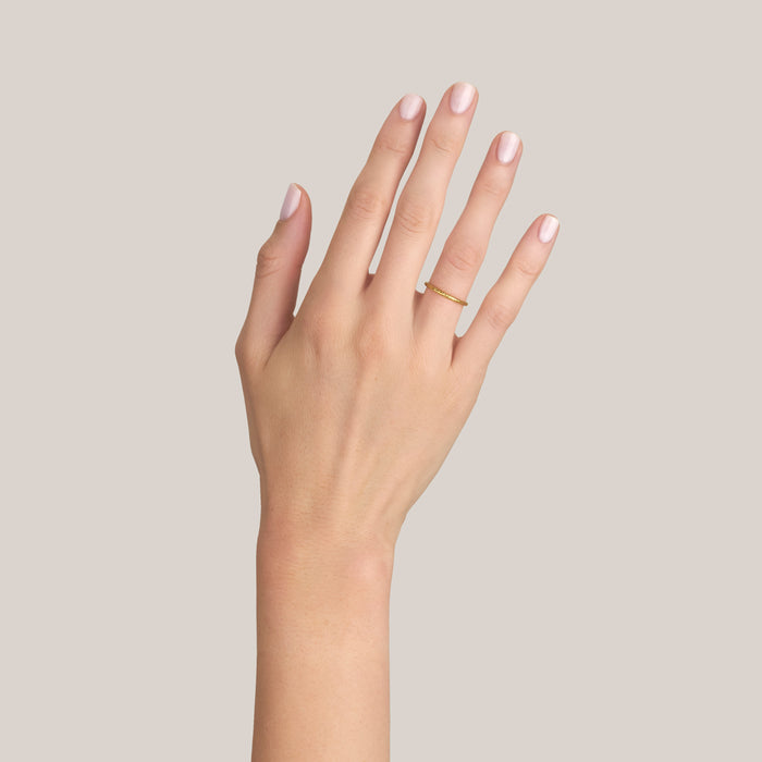 Jane II Textured Wedding Band