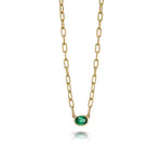 Emerald Pendant Necklace