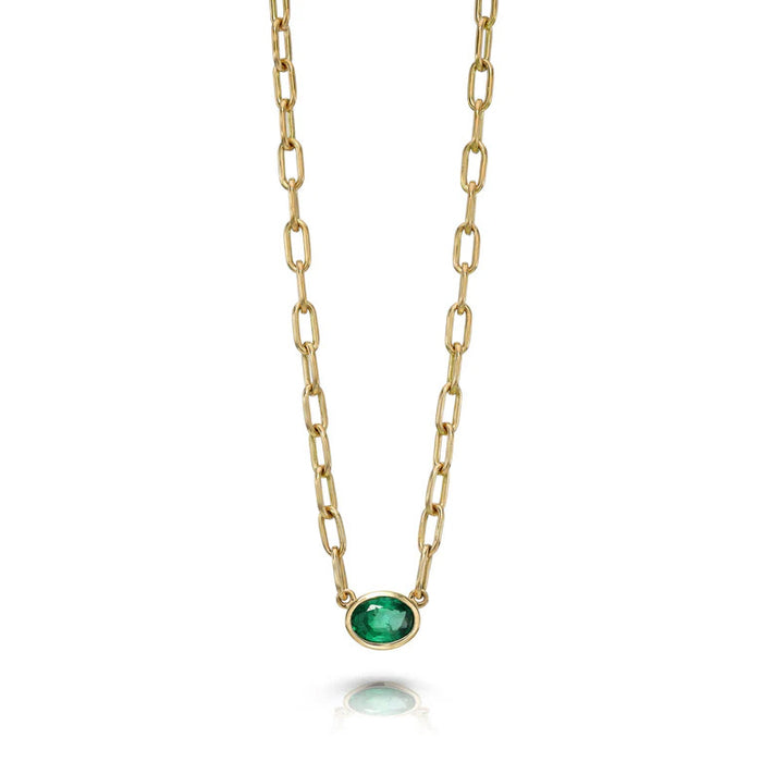 Emerald Pendant Necklace