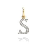 Small Letter 'S' Diamond Charm
