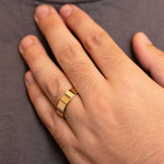 Walker Flat Wedding Band  in 14K Yellow Gold