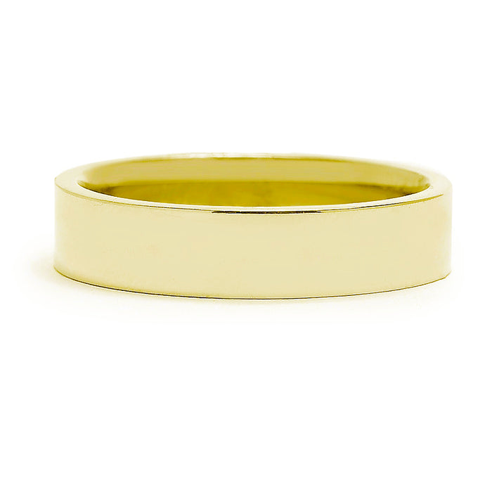 Walker Flat Wedding Band  in 14K Yellow Gold