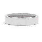 Walker Flat Wedding Band in Platinum