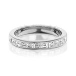 Vandam Half Diamond Eternity Wedding Band