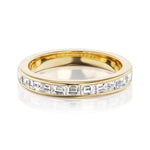 Vandam Half Diamond Eternity Wedding Band