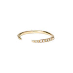 Open Slice Diamond Micropavé Band