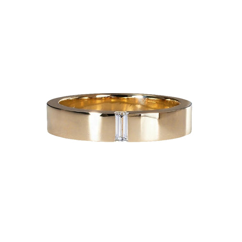 Baguette Split Wedding Band