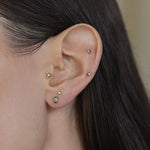 Tourmaline Baguette Stud Earrings
