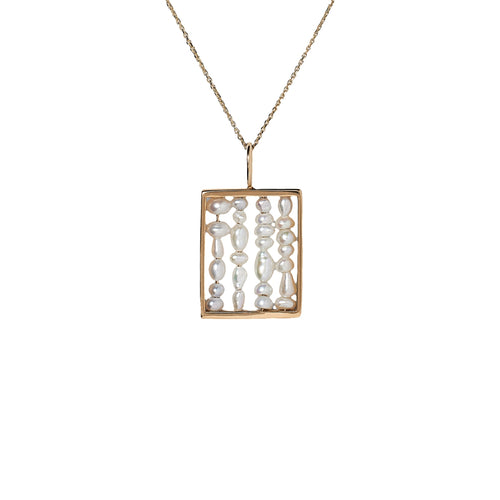 Small Weaving Pendant Necklace