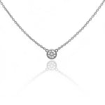 Diamond Bezel Pendant Necklace