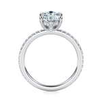 Baxter Pavé Hidden Halo Engagement Ring Setting