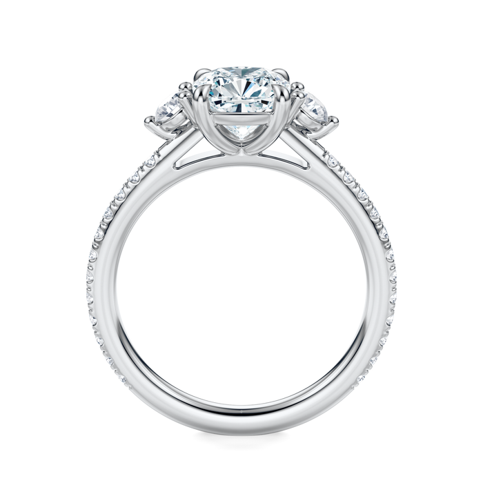 Petite Elizabeth Pavé Engagement Ring Setting
