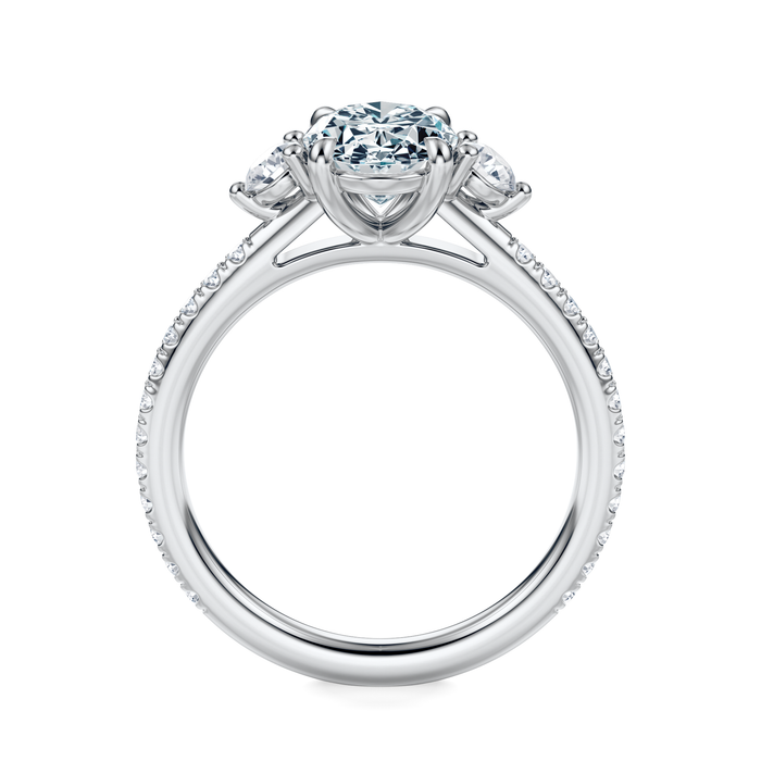 Petite Elizabeth Pavé Engagement Ring Setting