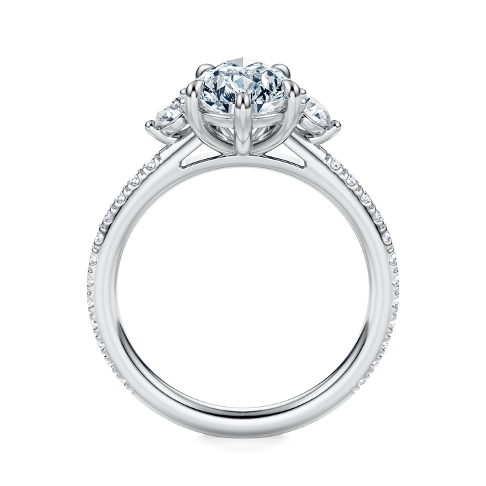 Petite Elizabeth Pavé Engagement Ring Setting