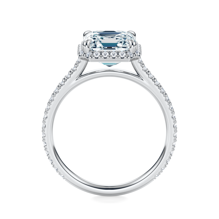 Essex Pavé Halo Engagement Ring Setting