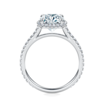 Essex Pavé Halo Engagement Ring Setting