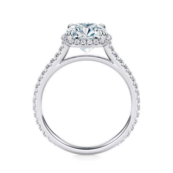 Essex Pavé Halo Engagement Ring Setting