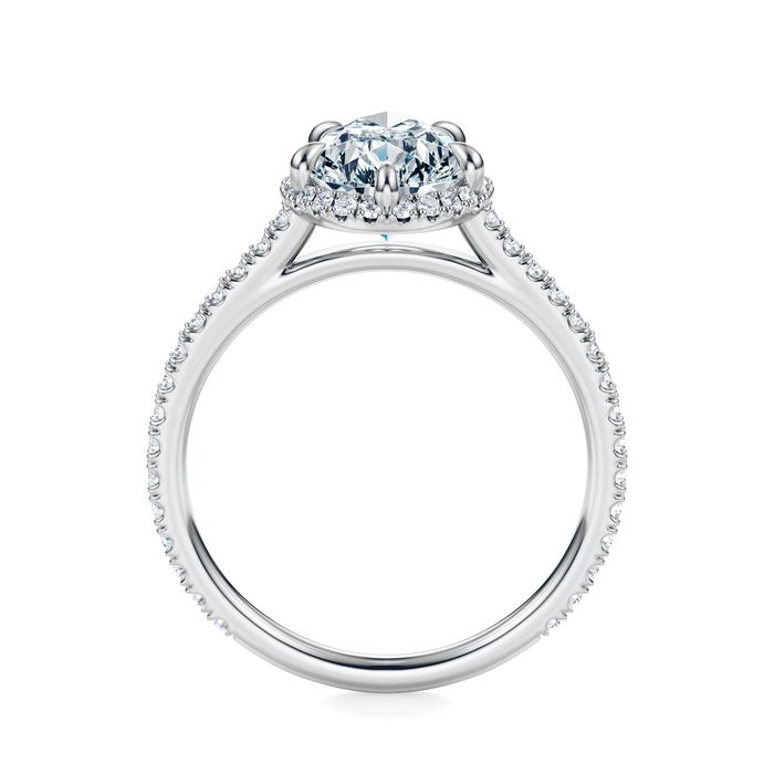 Essex Pavé Halo Engagement Ring Setting