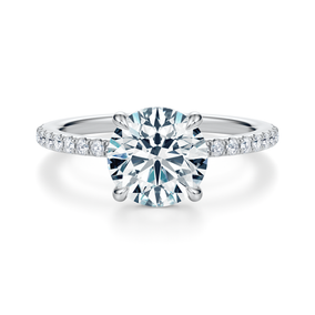 Baxter Pavé Hidden Halo Engagement Ring Setting