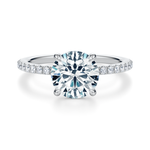 Baxter Pavé Hidden Halo Engagement Ring Setting