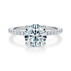Baxter Pavé Hidden Halo Engagement Ring Setting