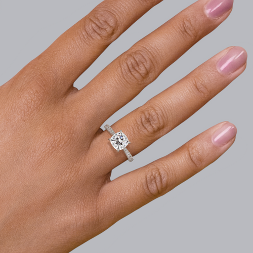 Madison Pavé Engagement Ring Setting Image 2