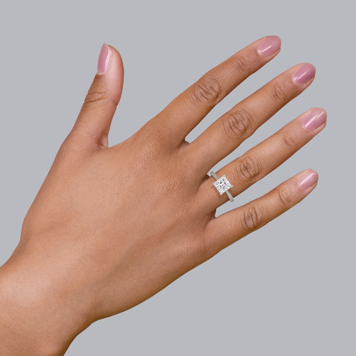 Madison Pavé Engagement Ring Setting