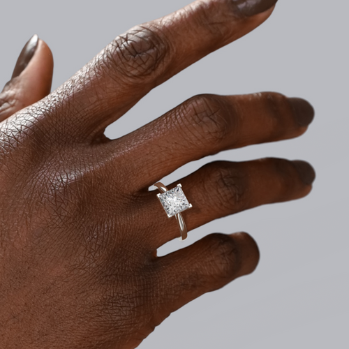 Madison Hidden Halo Engagement Ring Setting Image 2