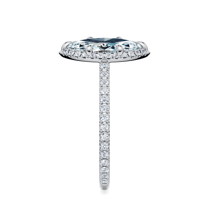 Essex Pavé Halo Engagement Ring Setting