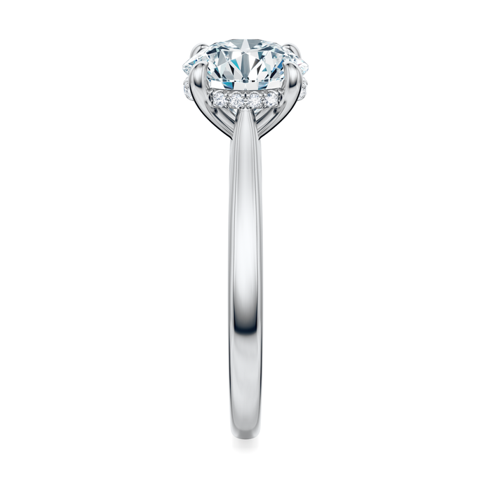 Madison Hidden Halo Engagement Ring Setting