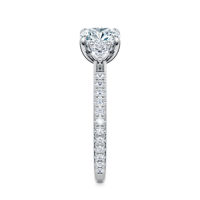 Petite Elizabeth Pavé Engagement Ring Setting