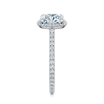 Essex Pavé Halo Engagement Ring Setting