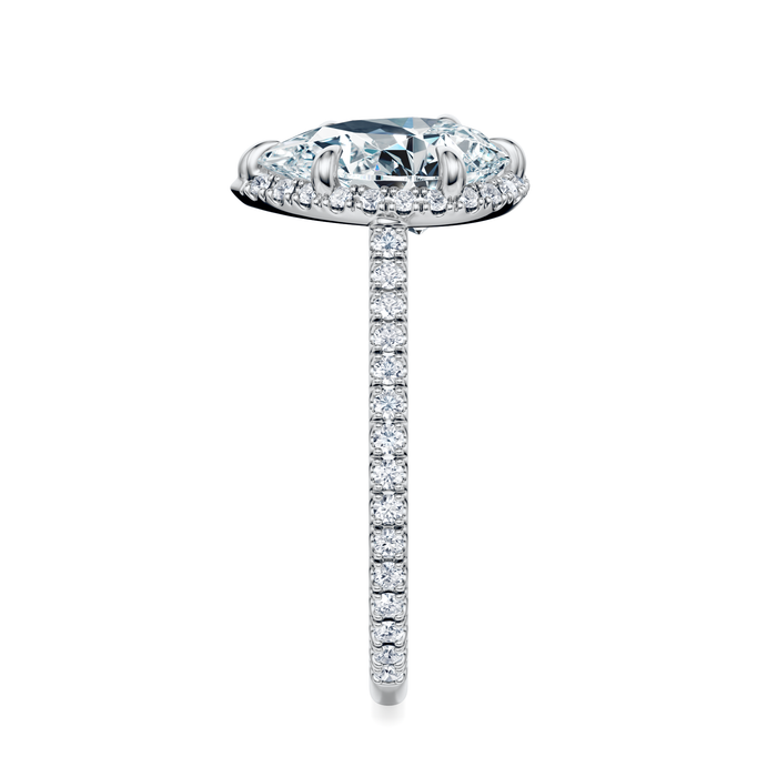 Essex Pavé Halo Engagement Ring Setting