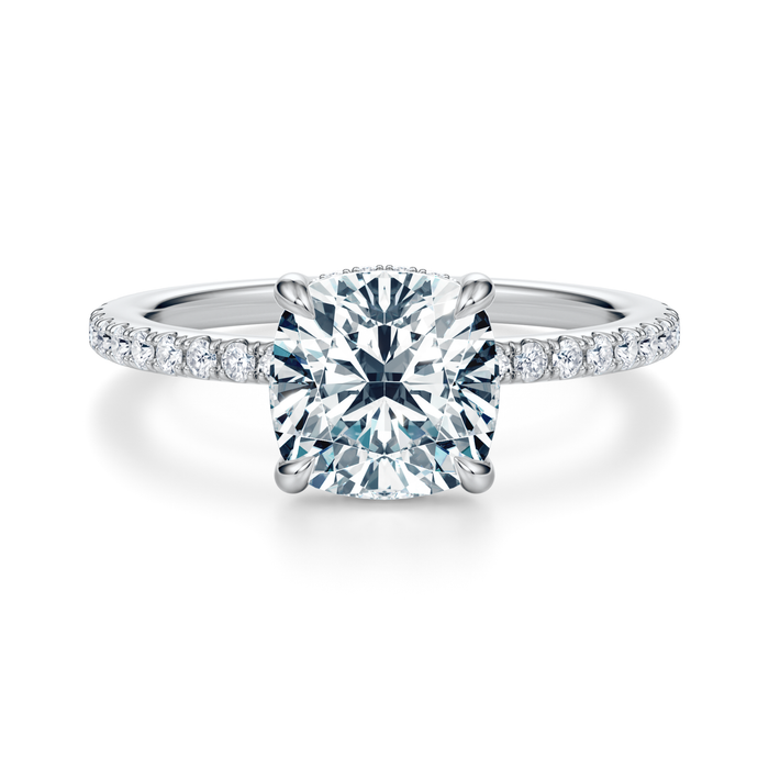 Baxter Pavé Hidden Halo Engagement Ring Setting