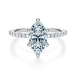Baxter Pavé Hidden Halo Engagement Ring Setting