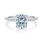 Baxter Pavé Hidden Halo Engagement Ring Setting