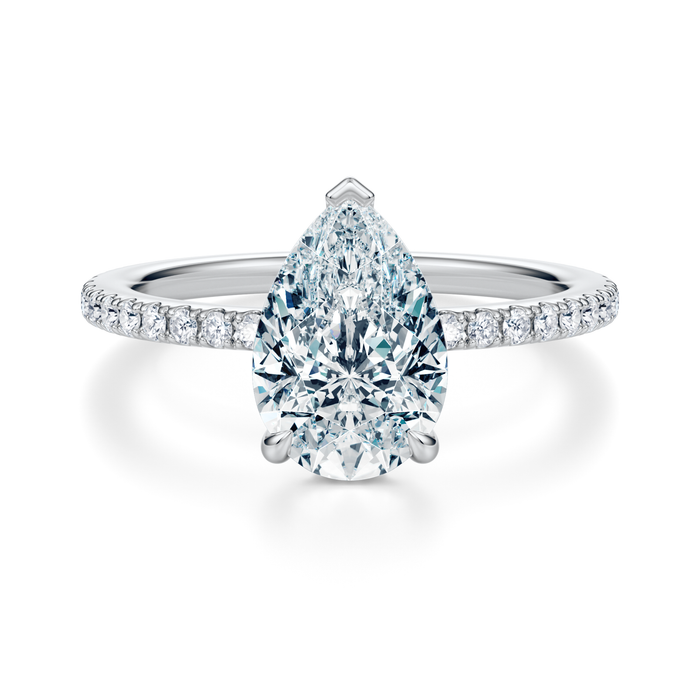 Baxter Pavé Hidden Halo Engagement Ring Setting