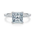 Baxter Pavé Hidden Halo Engagement Ring Setting