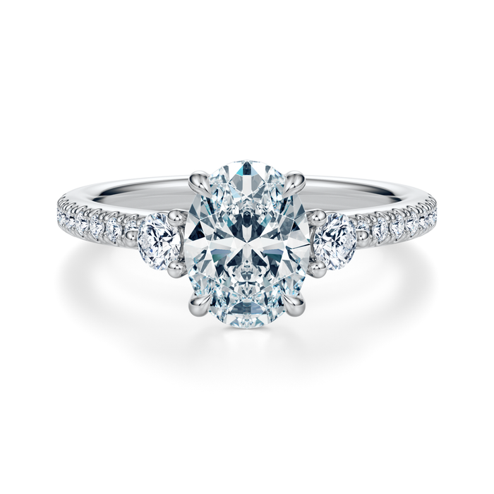 Petite Elizabeth Pavé Engagement Ring Setting - Main Image