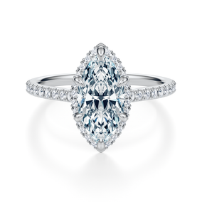 Essex Pavé Halo Engagement Ring Setting